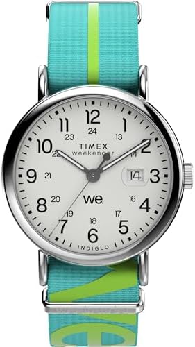 Amazon.com: Timex Unisex Weekender 37mm Watch - Green Strap White